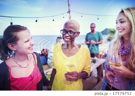 Diverse Beach Summer Party Roof Top Fun Concept Diverse Beach Summer Party Roof Top Fun Concept 17579752