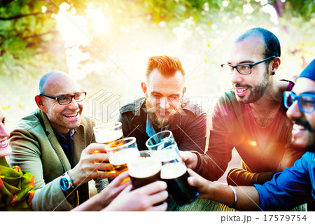 Diverse People Friends Hanging Out Drinking Concept 17579754