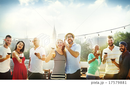 Friend Friendship Dining Celebration Hanging out Concept 17579881