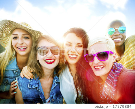 Girlfriends Friendship Party Happiness Summer Concept Girlfriends Friendship Party Happiness Summer Concept 17579884