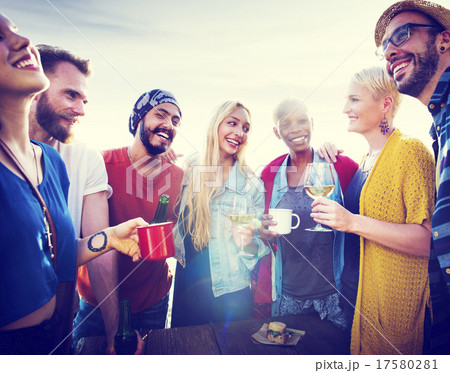 Friends Friendship Leisure Vacation Togetherness Fun Concept Friends Friendship Leisure Vacation Togetherness Fun Concept 17580281