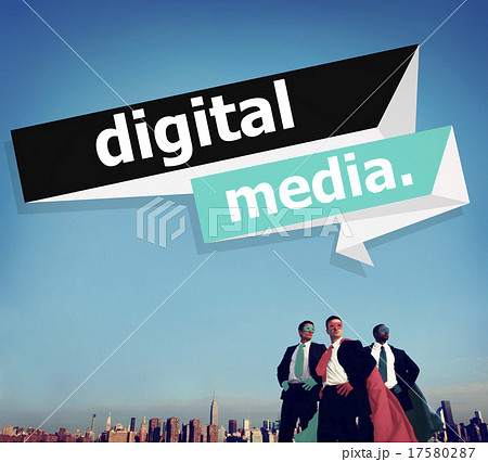 Digital Media Content Share Technology Concept Digital Media Content Share Technology Concept 17580287