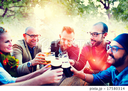 Diverse People Friends Hanging Out Drinking Concept Diverse People Friends Hanging Out Drinking Concept 17580314