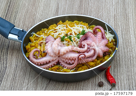 Risotto with octopus Risotto with octopus 17597179