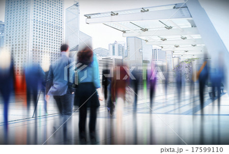 Business People Rush Hour Walking Commuting City Concept 17599110