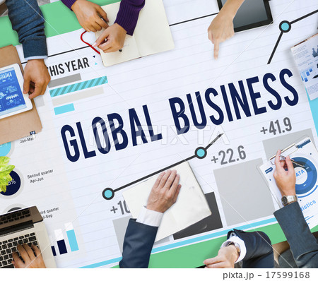 Global Business Data Analysis Statistics Concept 17599168