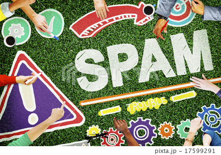 Spam Problem Virus Online Malware Hacking Concept Spam Problem Virus Online Malware Hacking Concept 17599291
