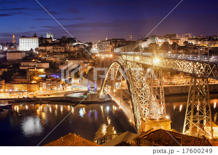City of Porto by Night in Portugal 17600249
