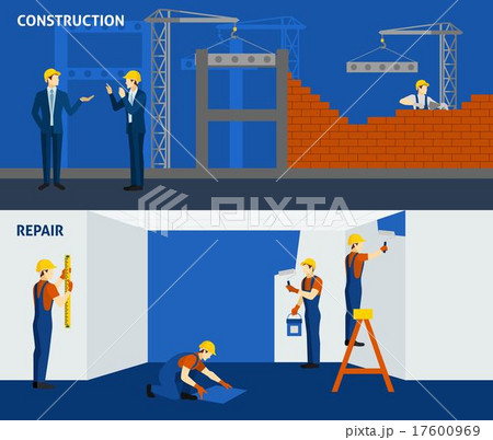 Building construction repair flat horizontal Building construction repair flat horizontal 17600969