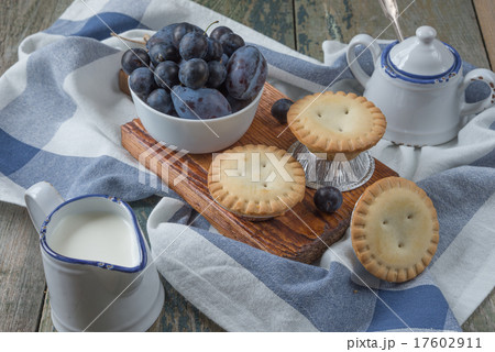 Small cakes with berries Small cakes with berries 17602911