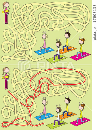 Yoga class maze Yoga class maze 17603133