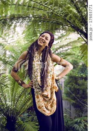 young adorable pretty girl with pigtails hairstyle 17603771