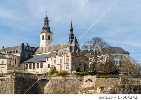 View of St Michael's Church in Luxembourg city 17604242