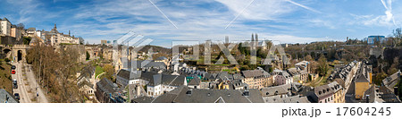Panoramic view of Luxembourg old town 17604245