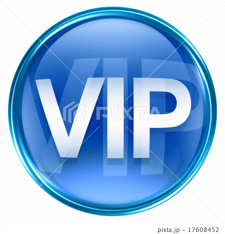 VIP icon blue, isolated on white background.のイラスト素材 [17608452] - PIXTA