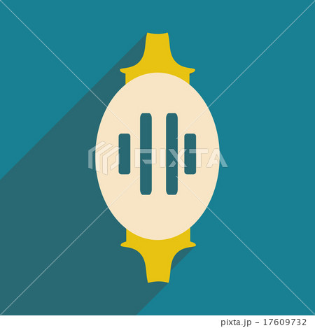Flat with shadow icon and mobile application Flat with shadow icon and mobile application 17609732