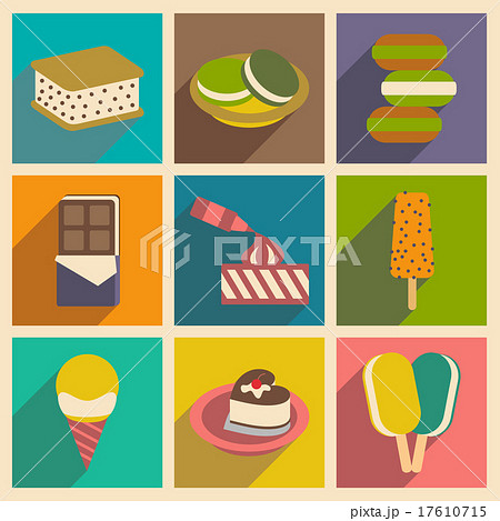 Flat with shadow concept and mobile application Flat with shadow concept and mobile application 17610715
