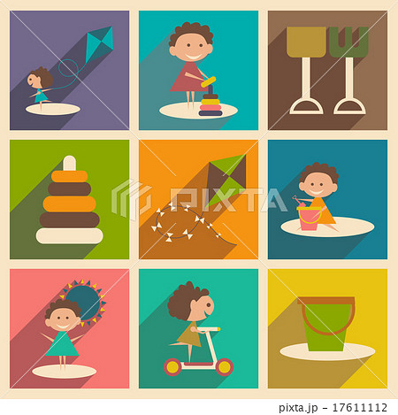 Flat with shadow concept and mobile application Flat with shadow concept and mobile application 17611112