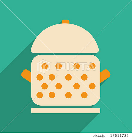 Flat with shadow icon and mobile application 17611782
