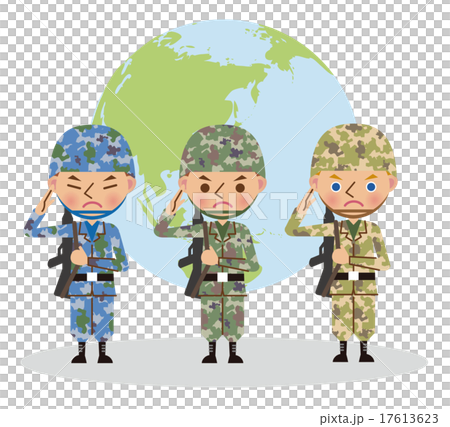 多國士兵的形象（東亞，日本，美國） 17613623