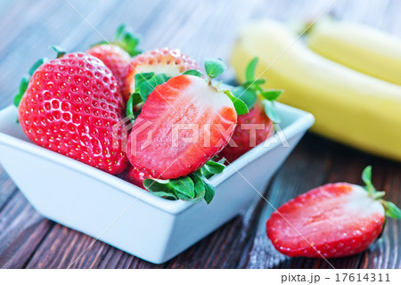 banana and strawberry banana and strawberry 17614311