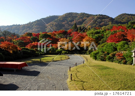 京都大河内山荘庭園の紅葉風景 京都大河内山荘庭園の紅葉風景 17614721