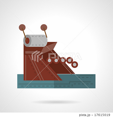 Mooring equipment flat style vector icon Mooring equipment flat style vector icon 17615019