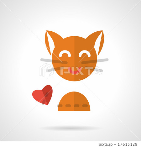 Pets love simple flat vector icon 17615129
