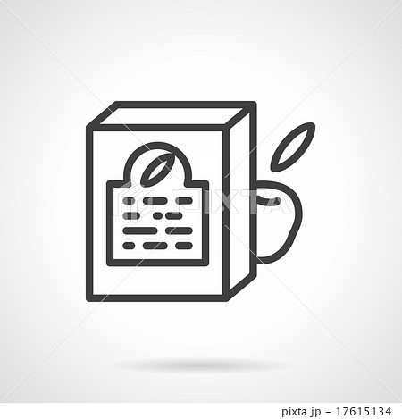 Powdered baby food black line vector icon Powdered baby food black line vector icon 17615134