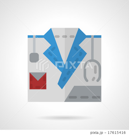 Flat color style doctor vector icon. 17615416