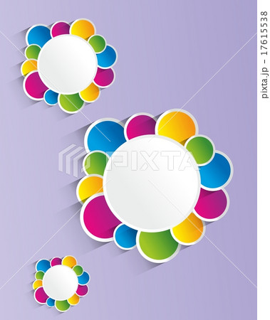 Creative circles background vector illustration 17615538