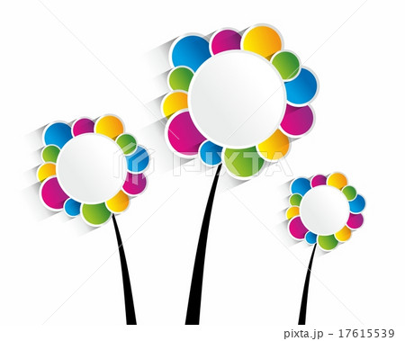 Creative circles background vector illustration 17615539