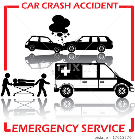 Shape car crash and emergency service 17615570