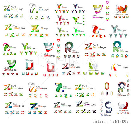 Mega set of letter logos Mega set of letter logos 17615897