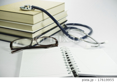 Book, Stethoscope and Glasses - Conceptual Book, Stethoscope and Glasses - Conceptual 17619955