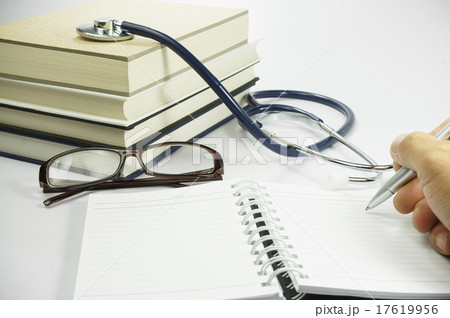 Book, Stethoscope and Glasses - Conceptual Book, Stethoscope and Glasses - Conceptual 17619956