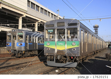 秩父鉄道7000系 5000系の写真素材