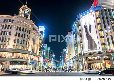 東京・銀座の夜景 17620739