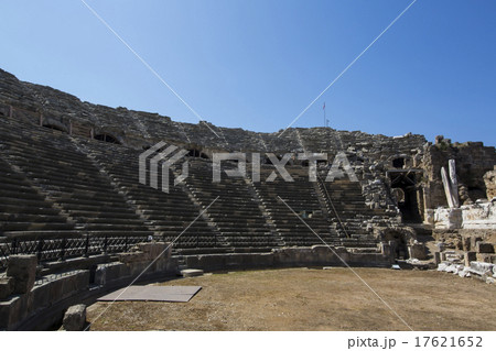 Ruins of the ancient amphitheater in Side, Turkey Ruins of the ancient amphitheater in Side, Turkey 17621652