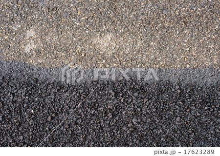 new and old asphalt road 17623289