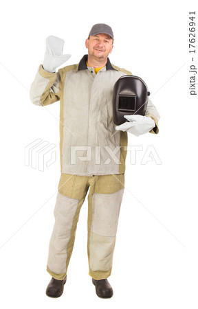Welder in workwear suit 17626941