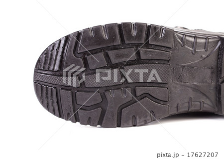 Sole side of rubber boot. Sole side of rubber boot. 17627207