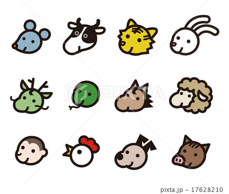 十二支 干支イラストのイラスト素材 [17628210] - PIXTA