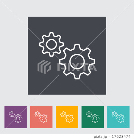 Gear icon. Gear icon. 17628474