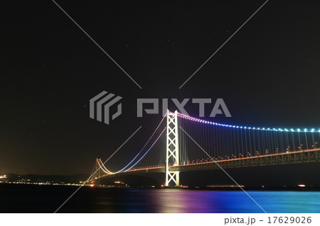 明石海峡大橋 イルミネーション 明石海峡大橋 イルミネーション 17629026