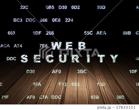 Safety concept: Web Security in grunge dark room 17633151