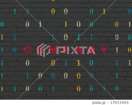 Business concept: Company on wall background 17633403