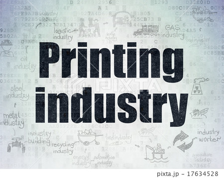Industry concept: Printing Industry on Digital Industry concept: Printing Industry on Digital 17634528