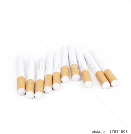 Cigarettes on white Cigarettes on white 17634608
