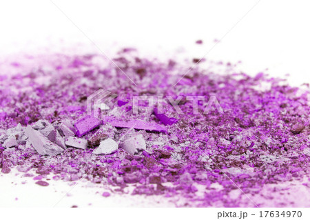 Crushed eyeshadows on white background Crushed eyeshadows on white background 17634970